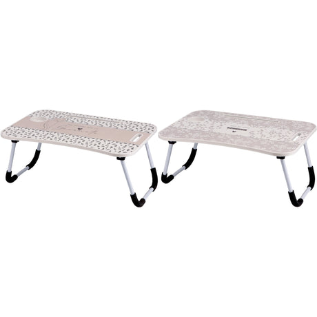 regalo italiano regalo italiano tavolino pieghevole con porta tablet mdf e ferro 60 x 40 cm h 26 cm colazione letto e divano 1 pz ean 8057586091160