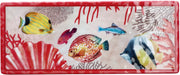Ad Trend Plateau Rectangulaire Mélamine Alyssa 27 x 11 Cm H 2 Cm Rouge 1 Pc