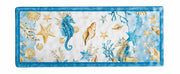Ad Trend Plateau Rectangulaire Mélamine Shell 27 x 11 x 2 Cm Bleu 1 Pcs