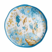 Plateau Rond Mélamine Ad Trend Shell D 40 Cm H 2 Cm Bleu 1 Pc