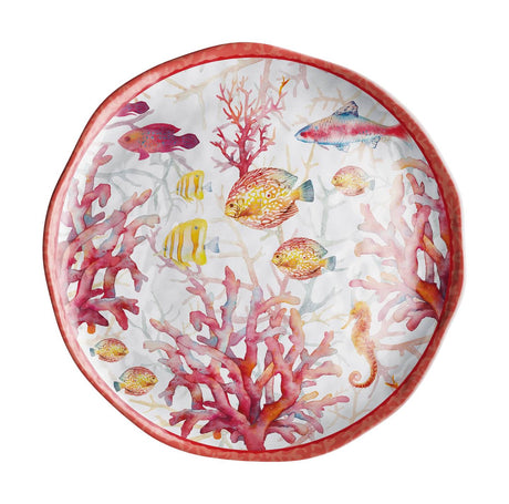 regalo italiano regalo italiano vassoio tondo melamina shell d 40 cm h 2 cm rosso 1 pz