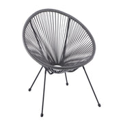 Chaise Extérieur Grise Ad Trend Tressée 68×62 H 82 cm