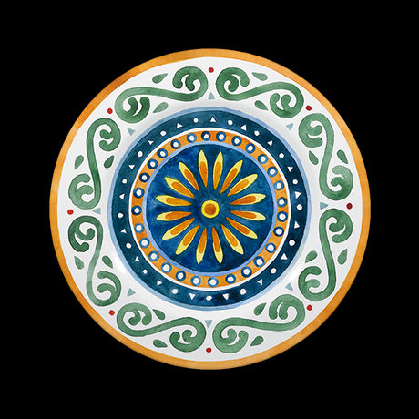 saturnia saturnia collezione capri piatto portata rotondo d 31 cm h 2 cm porcellana ischia decorata ean 8003342035848