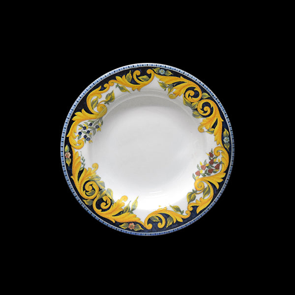 saturnia saturnia collezione tuscany piatto fondo d 23 cm h 35 cm porcellana ischia decorata ean 8003342032472