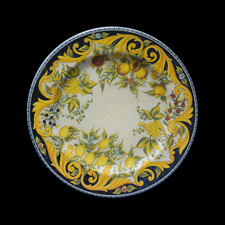 saturnia saturnia collezione tuscany piatto portata rotondo d 31 cm h 2 cm porcellana ischia decorata ean 8003342032519