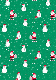 Saul Sadoch Papier Cadeau De Noël Ecocarta H 0,70 Mt L 25 Mt Vert