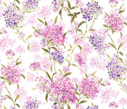 Saul Sadoch Rouleau de papier cadeau satiné H 70 cm L 25 m Fleurs Lilas