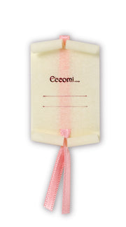 Parchemin de naissance Saul Sadoch 4 x 7 cm blanc rose 50 pièces