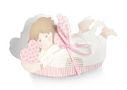 Scotton Ange assis 90 x 30 x 75 mm Rose 10 pièces
