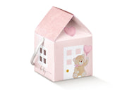 Maisonnette à cordes Scotton Little Bear 55 x 55 x 50 mm, rose, 10 pièces