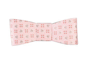 Nœud Scotton 75 x 30 mm, rose fleuri, 10 pièces