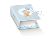 Coffret à livres Scotton Petit Ours 70 x 60 x 30 mm Bleu 10 pièces