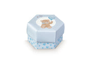 Boîte hexagonale Scotton Petit Ours 60 x 40 mm Bleu 10 pièces