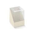 scotton scotton scatoletta portaconfetti duo pelle bianca e trasparente 10x10x12 cm cf 10 pz ean 8007402590056