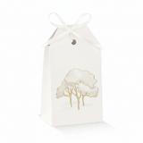 Tag scatolina Scotton intrecci alberi avorio 5,5×3,5×10cm CONF 10 PZ Bomboniera matrimonio e cerimonia elegante. ean 8007402284528