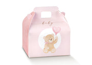 Boîte à confettis Scotton Little Bear 70 x 60 x 43 mm, rose, 10 pièces