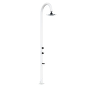 SINED Luna Alu Bianca Douche à capteur en aluminium avec double raccordement d'eau Pommeau de douche Iswitch LED Gris
