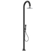 Pommeau de douche SINED Luna Alu d Black Led Aluminium Double Raccordement Eau Pommeau de douche Iswitch Led Noir