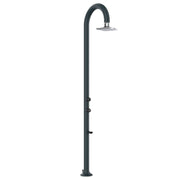Douche à LED SINED Luna Alu Gris en aluminium à double arrivée d'eau avec pommeau Iswitch Led Gris