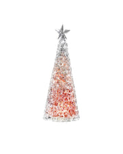 Lampe de Noël décorative Sompex Glamour H 28 cm Rouge