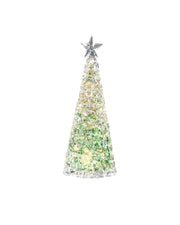 Lampe de Noël décorative Sompex Glamour H 28 cm Vert