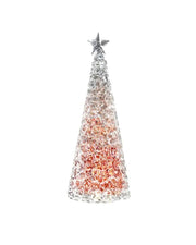 Lampe de Noël décorative Sompex Glamour H 33 cm Rouge