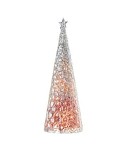 Lampe de Noël décorative Sompex Glamour H 44 cm Rouge