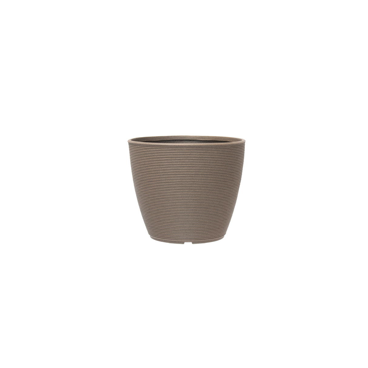 Fioriera da esterno 38×38×H32 cm Sand sabbia, texture Dot, plastica riciclata 100%. Resistente da −30° a +60°C ean 8051560187153