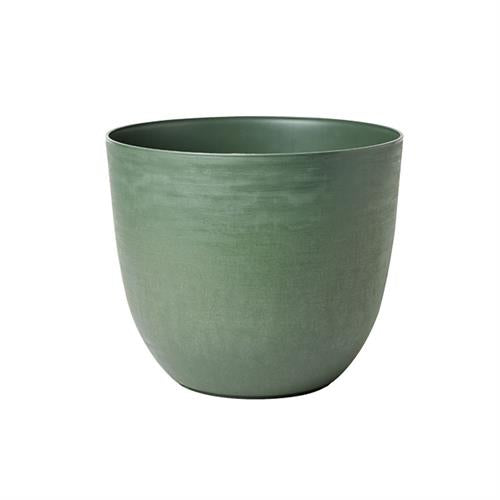 Vaso da esterno grande in plastica riciclata 100%, resistente da −30° a +60°C. TeraPlast Over 48 Forest Verde, D48×H40 cm. Ordina ora. ean 8051560177888