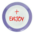tognana tognana piatto dessert enjoy good vibes d 205 cm new bone china viola ean 8056444538618