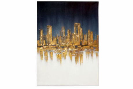 tognana tognana quadro 90 x 35 x 120 cm home decor brush blu gold ean 8056444356045