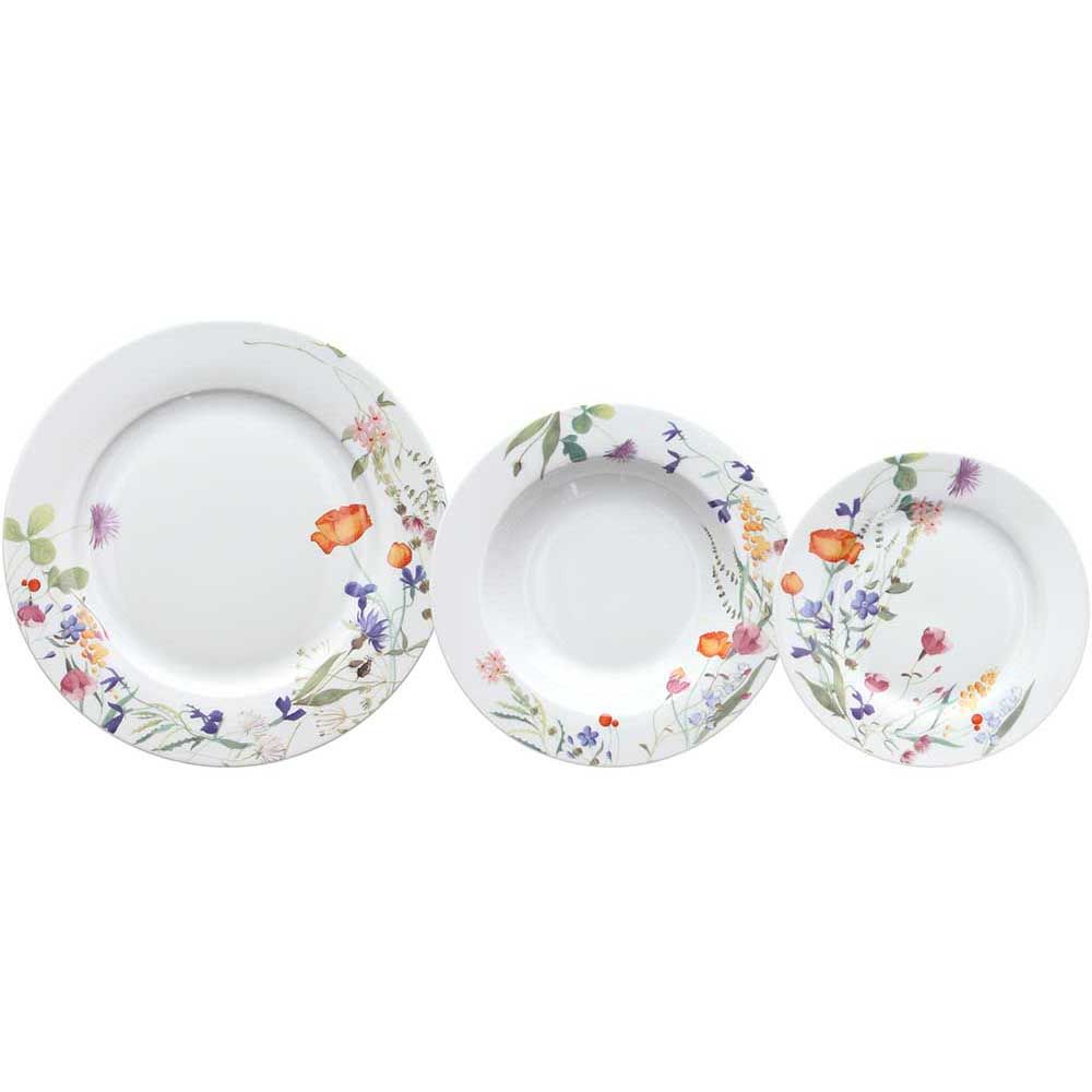 tognana tognana servizio tavola atollo flora 18 pz porcellana multicolor ean 8056444395891
