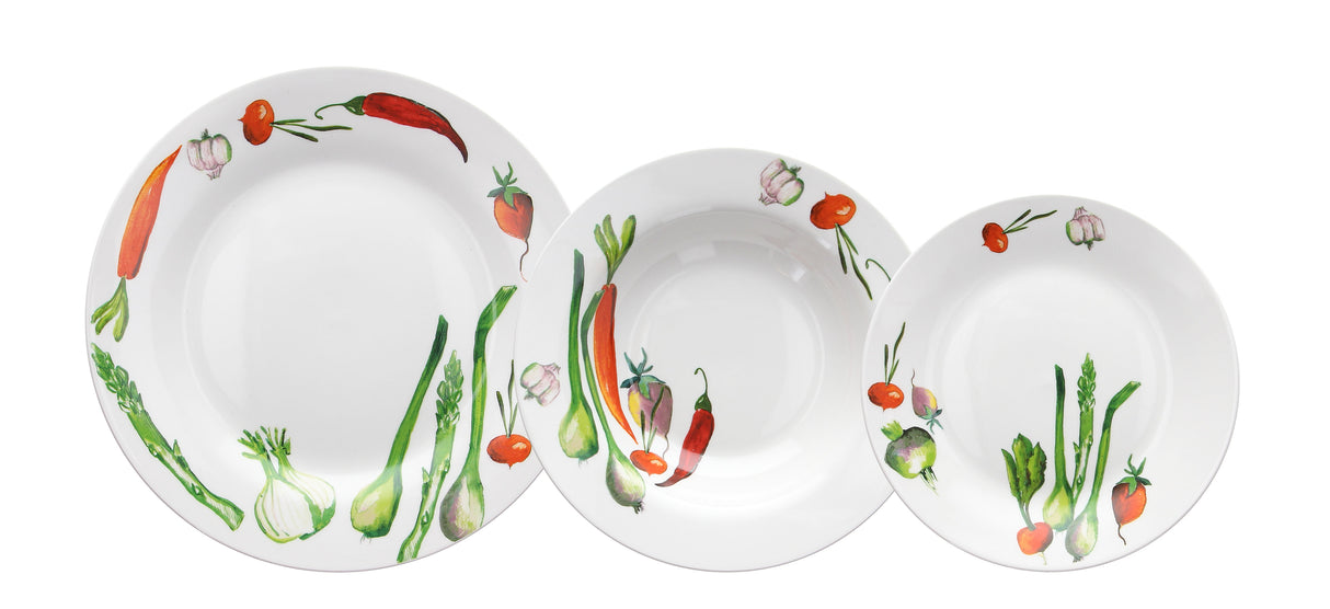 tognana tognana servizio tavola atollo ortolana 18 pz porcellana multicolor ean 8056444355628