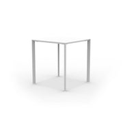 Table carrée autonivelante Vermobil Fox 70 x 70 cm H 75 cm Blanche