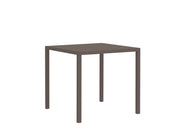 Table carrée en métal Vermobil Quadris 80 x 80 cm H 75 cm Bronze
