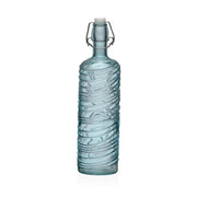 Bouteille en verre pour verseur, diamètre 8,2 cm, hauteur 30,6 cm, contenance 1 ml, turquoise