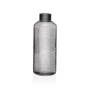 Bouteille en verre Versa, diamètre 8,3 cm, hauteur 23,5 cm, 1 ml, grise