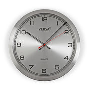 Horloge murale Versa D 30 cm Gris aluminium