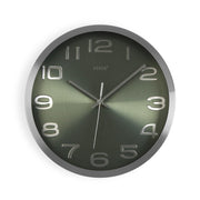 Horloge murale Versa D 30 cm en aluminium vert