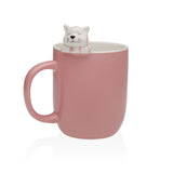 versa versa tazza gatto 390 ml porcellana rosa ean 8420327588593