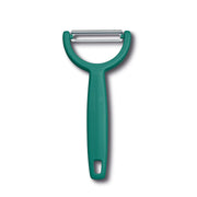Éplucheur à légumes Victorinox Ypso, lame dentelée à double tranchant, acier vert Lota