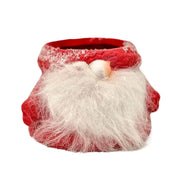 Vase Vimin Box Caspò Gnome avec bras et barbe D 7 cm L 11 cm L 10 cm Rouge