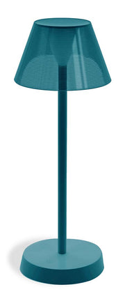 Lampe de table WD LifeStyle, H 34 cm, P 12,5 cm, couleur pétrole