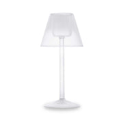 Bougeoir WD LifeStyle en verre borosilicate transparent H 22 cm