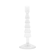 Bougeoir en verre WD LifeStyle H 22 cm en forme de sapin de Noël, couleur transparente