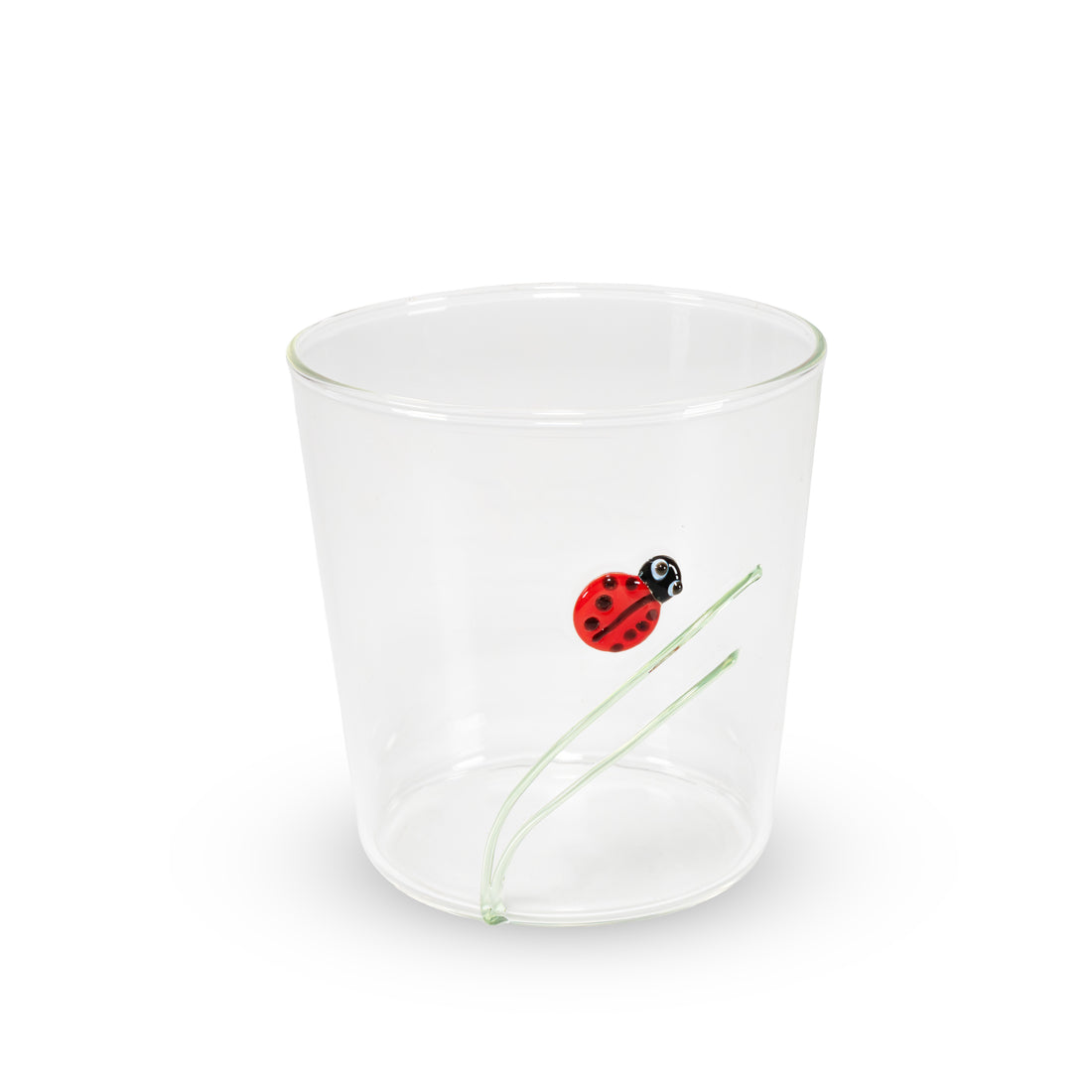 wd lifestyle wd lifestyle bicchiere vetro borosilicato cc 250 ml decoro coccinella ean 8055035685175