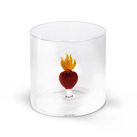 wd lifestyle wd lifestyle bicchiere vetro borosilicato cc 250 ml decoro cuore sacro ean 8053300576029