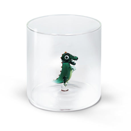 wd lifestyle wd lifestyle bicchiere vetro borosilicato cc 250 ml decoro dinosauro ean 8055035681498