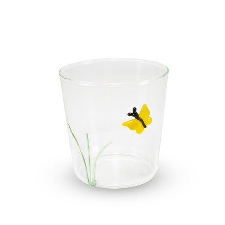 wd lifestyle wd lifestyle bicchiere vetro borosilicato cc 250 ml decoro farfalla ean 8055035685182