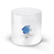 Tasse en verre borosilicaté WD LifeStyle 250 ml, motif poisson bleu